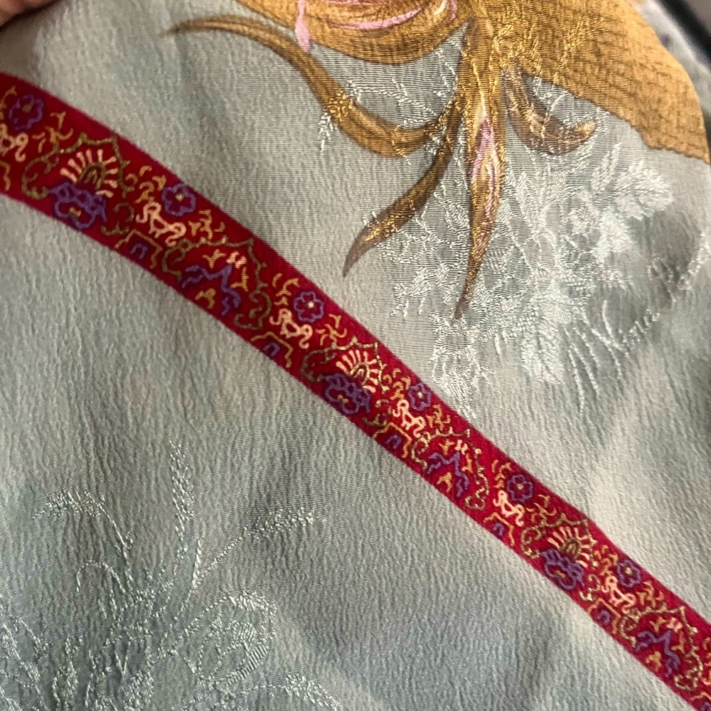 Nina Ricci Floral Embroidered Scarf - Picture 6 of 6